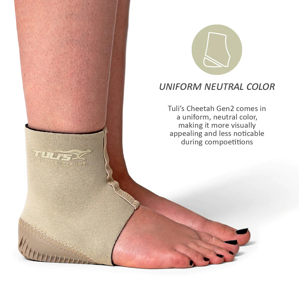 Tuli's Cheetah Gen2 FIG Compliant - Fitted Neoprene Ankle Support with Heel Cup