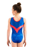 Ervy Pavo Leotard (Royal Blue and Salmon)