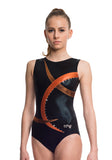 Ervy Melody Leotard (Black, Copper and Amber)