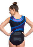 Ervy Sirius Leotard (Violet, Black and Royal Blue)