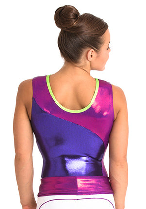 Ervy Echo Leotard (Violet, Plum and Kiwi)