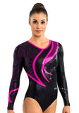 Ervy Runa Long Sleeved Leotard (Black, Party Pink and Aubergine)