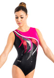 Ervy Hekla Leotard (Black, Fuchsia and Bordeaux)