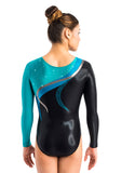 Ervy Hekla Long Sleeved Leotard (Black, Petrol and Dark Petrol)