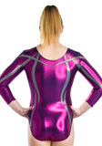 Ervy Haleona Long Sleeved Leotard (Aubergine)