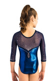 Ervy Neyla 3/4 Sleeved Leotard (Marine Blue, Ink and Skin)