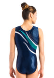Ervy Alaria Leotard (Ink, Petrol and Silver)