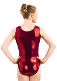 Ervy Mirka Leotard (Bordeaux and White)