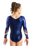 Ervy Blanca Long Sleeved Leotard (Ink and Livorno)