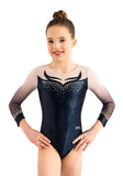 Ervy Blair 3/4 Sleeved Leotard (Ink, White and Skin)