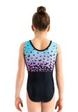 Ervy Nessa Leotard (Black, Blue and Lilac Nessa Print)