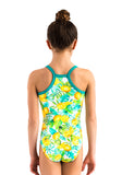 Ervy Limeria Leotard (Emerald with Lemon Tree Print)