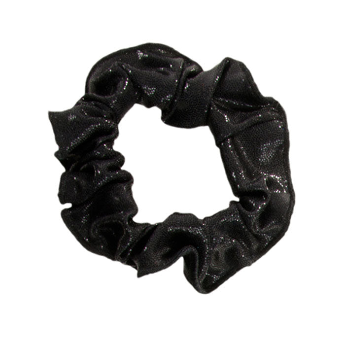 Ervy Classic Lack Shine Hair Scrunchie (Black) (4385490763842)