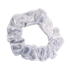 Ervy Classic Lack Shine Hair Scrunchie (Silver)