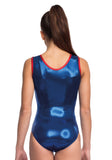 Ervy Anny Leotard (Marine Blue and Light Red)