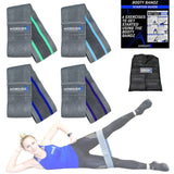 Exercise Resistance Bands for Legs and Butt Non-Slip (Set of 4)