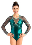Ervy Dunja Leotard (Petrol, Graphite and Mint)
