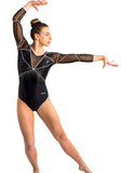 Ervy Dunja 3/4 Sleeved Leotard (Black and White)