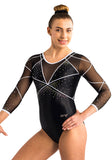 Ervy Dunja 3/4 Sleeved Leotard (Black and White)