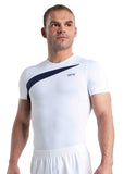 Ervy Colin Leotard (White and Navy Blue)