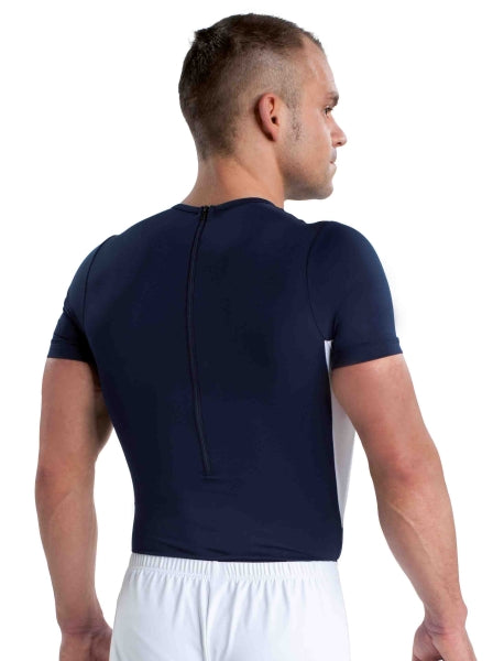 Ervy Colin Leotard (Navy Blue and White)