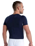 Ervy Colin Leotard (Navy Blue and White)