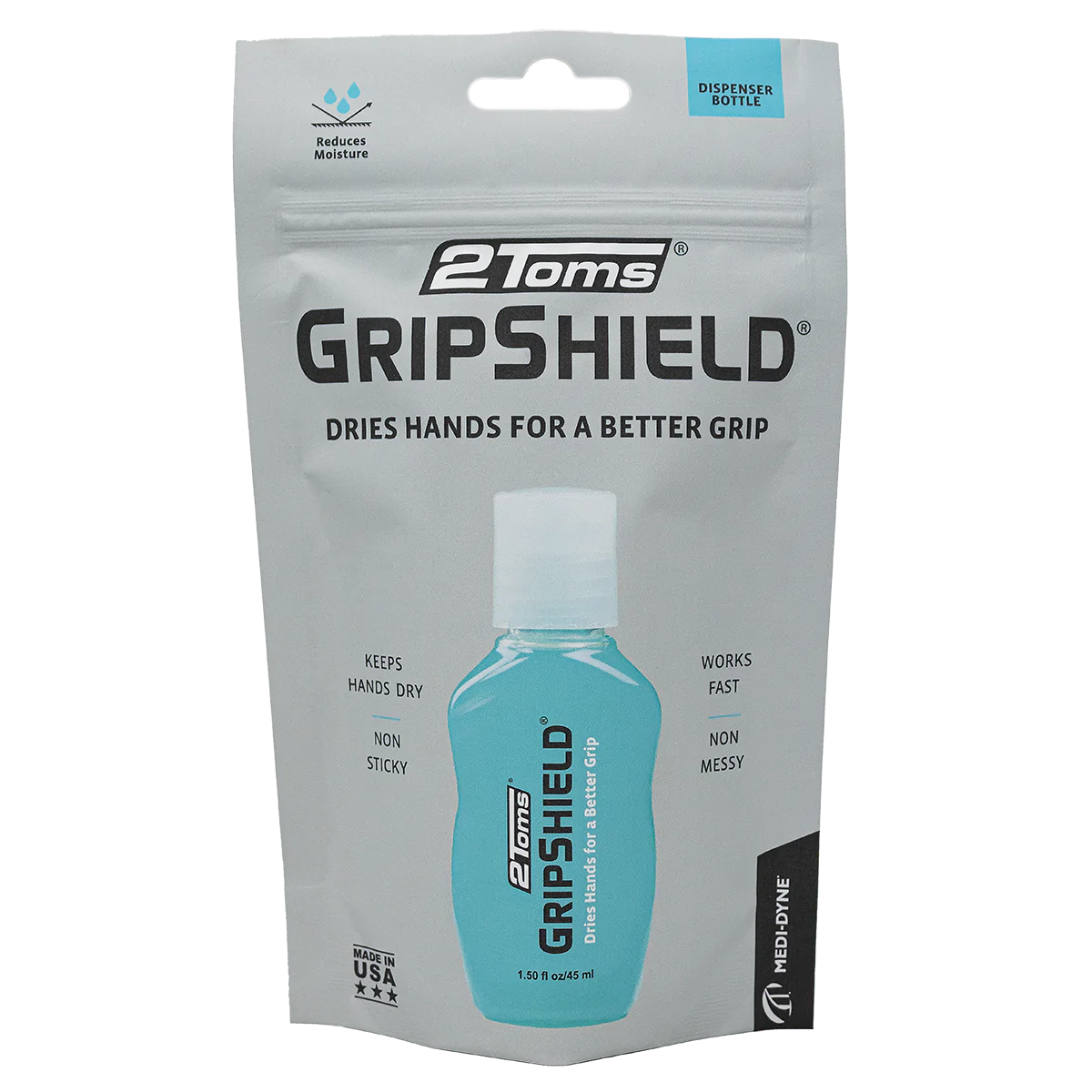 2Toms® GripShield® Grip Enhancer, Keeps Hands Dry