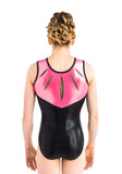 Ervy Kenzie Leotard (Black and Neon Pink)