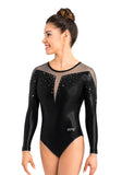 Ervy Liv Long Sleeved Leotard (Black, Graphite and Skin)