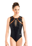 Ervy Raquel Leotard (Black, Copper and Skin)