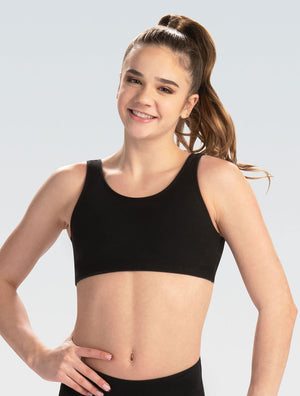 GK Cotton/Spandex Scoop Back Sports Bra