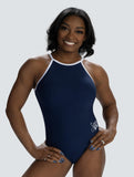 GK Simone Biles Pinstripe Rib Tank Leotard
