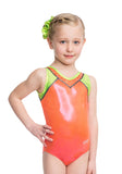 Ervy Addison Leotard (Grapefruit, Kiwi and Graphite)