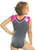 Ervy Addison Velvet Leotard (Graphite, Blackberry and Party Pink)