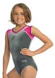 Ervy Addison Velvet Leotard (Graphite, Blackberry and Party Pink)