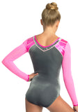 Ervy Addison Long Sleeved Leotard (Silver, Blackberry, Party Pink and Bubblegum)