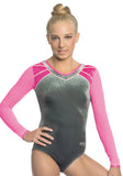Ervy Addison Long Sleeved Leotard (Silver, Blackberry, Party Pink and Bubblegum)