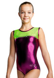 Ervy Elina Leotard (Aubergine and Kiwi)