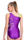 Ervy Hailey Leotard (Purple and Kiwi) 