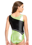 Ervy Diamond Leotard (Kiwi-Silver, Black and White)