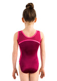 Ervy Polaris Leotard (Blackberry and Fluorescent Pink)
