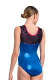 Ervy Altair Leotard (Royal Blue, Pomegranate and Black) 