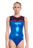 Ervy Altair Leotard (Royal Blue, Pomegranate and Black) 