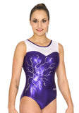 Ervy Vesta Leotard (Violet, White and Silver)