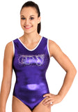 Ervy Seda Leotard (Orchid and Silver)