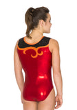 Ervy Dalila Leotard (Light Red, Orange and Black)