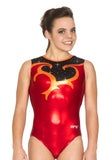 Ervy Dalila Leotard (Light Red, Orange and Black)