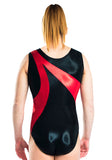 Ervy Shadow Leotard (Black and Red)