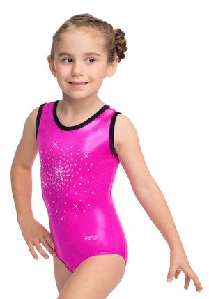 Ervy Sunshine Leotard (Party Pink and Black)