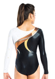 Ervy Hekla Long Sleeved Leotard (White, Black, Gold and Copper)